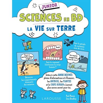 LAROUSSE sciences en BD junior : la vie sur Terre - Publicité LAROUSSE sciences en BD junior : la vie sur Terre - Publicité