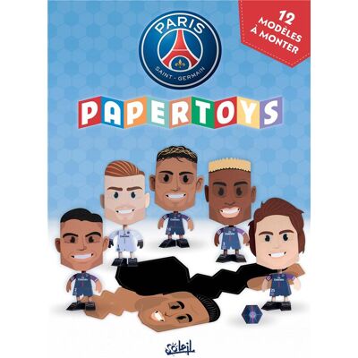 SOLEIL Paris Saint-Germain Academy ; papertoys ; 12 modèles à monter - Publicité SOLEIL Paris Saint-Germain Academy ; papertoys ; 12 modèles à monter - Publicité