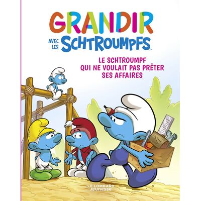 Lombard Jeunesse Grandir avec les Schtroumpfs tome 12 - Publicité Lombard Jeunesse Grandir avec les Schtroumpfs tome 12 - Publicité