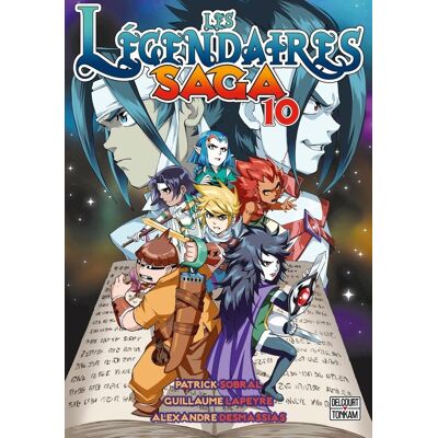 Delcourt Les légendaires - saga tome 10 - Publicité Delcourt Les légendaires - saga tome 10 - Publicité