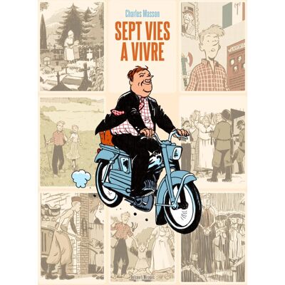 Delcourt Sept Vies à Vivre - Publicité Delcourt Sept Vies à Vivre - Publicité