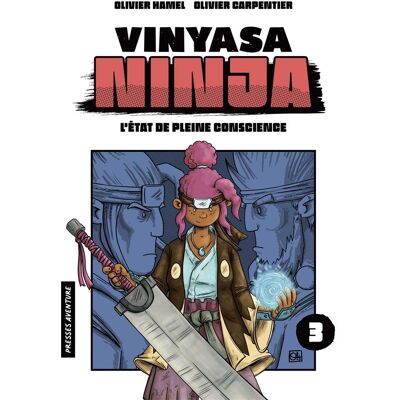 Presses Aventure Vinyasa Ninja tome 3 - Publicité Presses Aventure Vinyasa Ninja tome 3 - Publicité