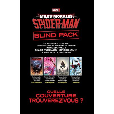 Panini Miles Morales tome 1 - Publicité Panini Miles Morales tome 1 - Publicité
