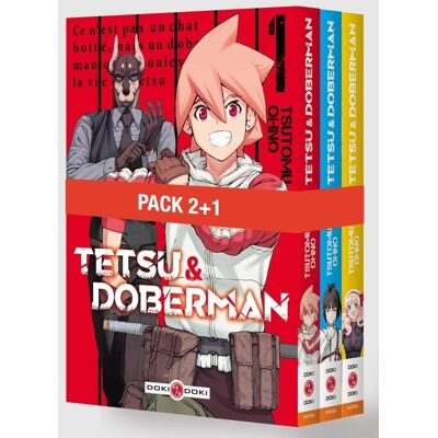 Bamboo Tetsu & Doberman - pack promo tomes 1 à 3 - Publicité Bamboo Tetsu & Doberman - pack promo tomes 1 à 3 - Publicité