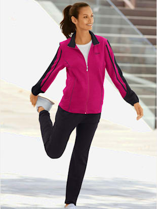 Tenue de loisirs qualité jersey extensible, souple et confortable - Catamaran Sports - fuchsia-noir FUCHSIA-NOIR 46/48