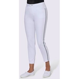 Jean 7/8 qualite coton - Collection L - blanc BLANC 42