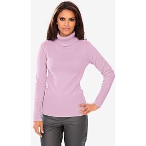 Pull col roule contenant du cachemire - Linea Tesini - rose ROSE 50