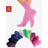 Idéales comme chaussettes de travail ou de loisirs - H.I.S - 1x rose, 1x fuchsia, 1x vieux rose, 3x bleu, 1x marron, 2x vert, 1x écru 1X ROSE, 1X FUCHSIA, 1X VIEUX ROSE, 3X BLEU, 1X MARRON, 2X VERT, 1X ÉCRU 49/50