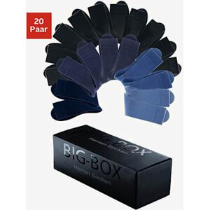 Chaussettes socquettes en vrac pour le travail et les loisirs - H.I.S - 10x noir, 10x bleu 10X NOIR, 10X BLEU 45/48