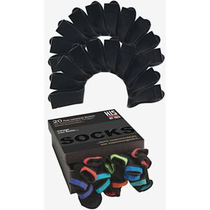 Chaussettes socquettes en vrac pour le travail et les loisirs - H.I.S - 20x noir 20X NOIR 43/46