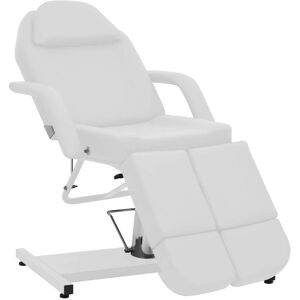 110267 vidaXL Chaise de traitement de beauté Similicuir Blanc 180x62x78 cm - Publicité