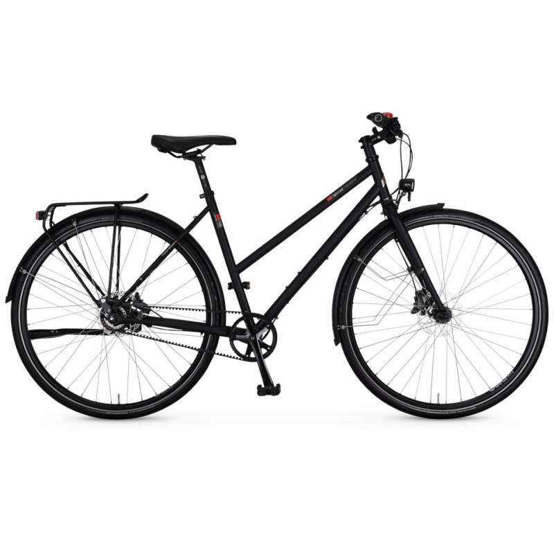 vsf fahrradmanufaktur T-700 Disc Alfine - VTC Femme avec Entraînement par Courroie - 2024 - ebony matt