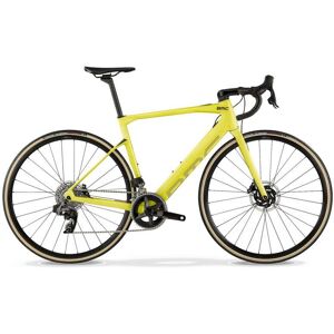 BMC ROADMACHINE AMP TWO Velo Route Electrique 2023 lime yellow midnight blue