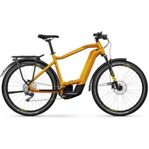 Haibike VTC Électrique 27.5 - TREKKING 8 HIGH 750Wh - 2023 - metal lava/yellow - gloss