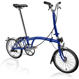 Brompton C Line Utility - 3-Speed - High Bar - Extended Seatpost - 16 Velo Pliant - 2022 - picadilly blue matt