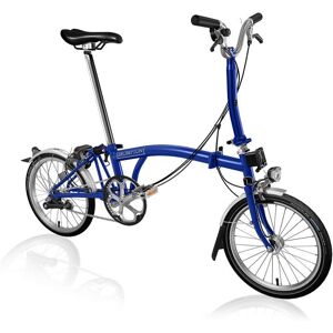 Brompton C Line Utility - 3-Speed - Mid Bar - Standard Seatpost - Dynamo - 16 Velo Pliant - 2022 - picadilly blue matt