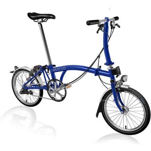 Brompton C Line Utility - 3-Speed - Low Bar - Standard Seatpost - Dynamo - 16 Velo Pliant - 2022 - picadilly blue matt