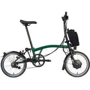 Brompton Velo Pliant Électrique 16 - Electric C Line Explore - 6-Speed - Mid Bar - Standard Seatpost - 2023 - racing green