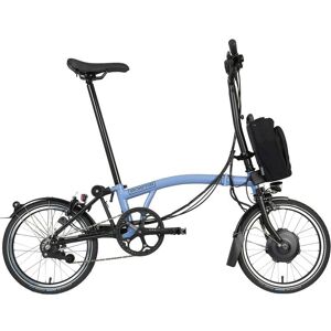 Brompton Velo Pliant Electrique 16 Electric C Line Explore 6 Speed High Bar Extended Seatpost 2023 cloud blue