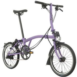 Brompton C Line Explore 6 Speed Low Bar Standard Seatpost Rear Rack Dynamo 16 Velo Pliant 2024 Pop Lilac