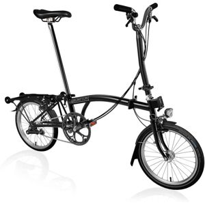 Brompton C Line Explore - 6-Speed - High Bar - Extended Seatpost - Rear Rack & Dynamo - 16 Velo Pliant - 2024 - matt black