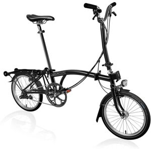 Brompton C Line Explore - 6-Speed - High Bar - Telescopic Seatpost - Rear Rack & Dynamo - 16 Velo Pliant - 2024 - matt black