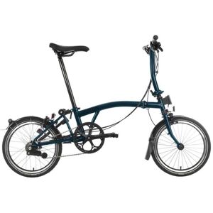 Brompton C Line Explore 6 Speed Low Bar Standard Seatpost Rear Rack Dynamo 16 Velo Pliant 2024 ocean blue