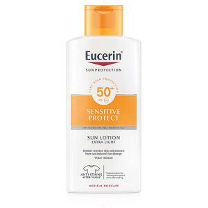 Eucerin Sun Sensitive Protect lotion extra légère SPF50+ 400 ml - Publicité Eucerin Sun Sensitive Protect lotion extra légère SPF50+ 400 ml - Publicité