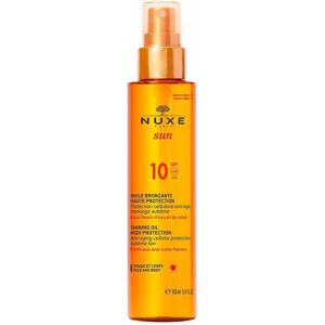 Nuxe Sun aceite bronceador rostro y cuerpo SPF10 150 ml - Publicité Nuxe Sun aceite bronceador rostro y cuerpo SPF10 150 ml - Publicité