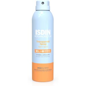 Isdin SPF 30 Spray de Protection Solaire pour Peau Humide - Publicité Isdin SPF 30 Spray de Protection Solaire pour Peau Humide - Publicité