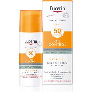 Eucerin Sun Face Oil Control Gel-crème Toucher Sec SPF50+ 50 ml - Publicité Eucerin Sun Face Oil Control Gel-crème Toucher Sec SPF50+ 50 ml - Publicité