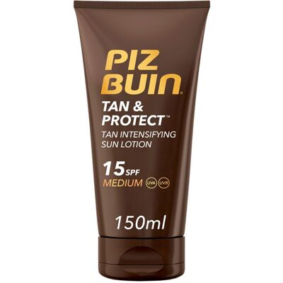 Piz Buin Tan & Protect SPF 15 Lotion Solaire - Publicité Piz Buin Tan & Protect SPF 15 Lotion Solaire - Publicité