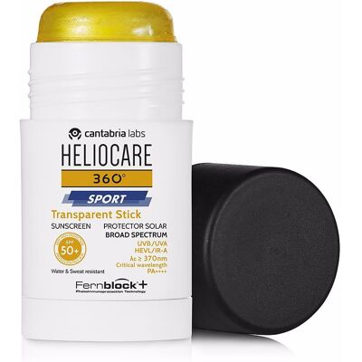 Cantabria Labs Heliocare 360° Sport stick solaire transparent SPF50+ 25 gr - Publicité Cantabria Labs Heliocare 360° Sport stick solaire transparent SPF50+ 25 gr - Publicité