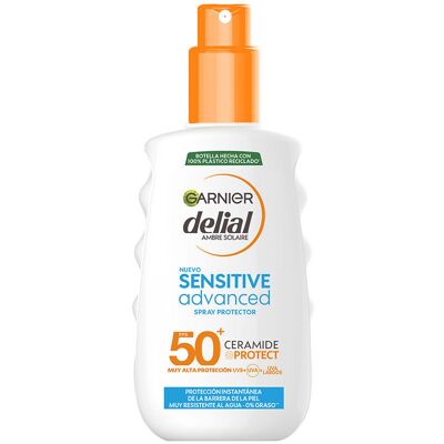 Garnier Sensitive Advanced SPF50 Spray Solaire - Spray de protection solaire - Publicité Garnier Sensitive Advanced SPF50 Spray Solaire - Spray de protection solaire - Publicité