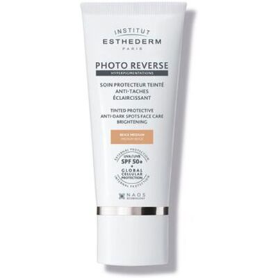 Institut Esthederm Photo Reverse traitement protecteur anti-taches #Beige moyen - Publicité Institut Esthederm Photo Reverse traitement protecteur anti-taches #Beige moyen - Publicité