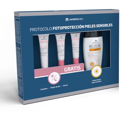 Heliocare 360° Photoprotection pour peaux sensibles - Coffret de 4 - Publicité Heliocare 360° Photoprotection pour peaux sensibles - Coffret de 4 - Publicité