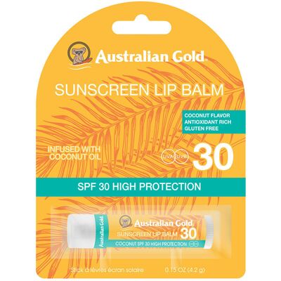 Australian Gold Baume À Lèvres SPF30 #huile de coco - Publicité Australian Gold Baume À Lèvres SPF30 #huile de coco - Publicité