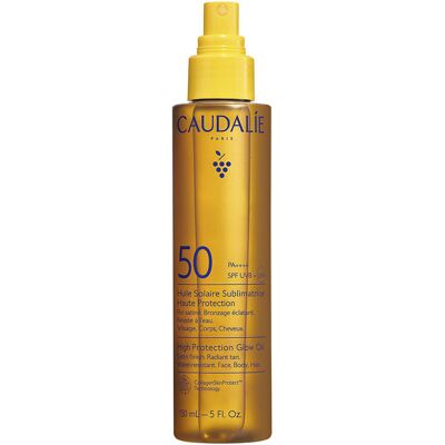Caudalie Huile solaire embellissante Vinosun SPF50 150 ml - Publicité Caudalie Huile solaire embellissante Vinosun SPF50 150 ml - Publicité