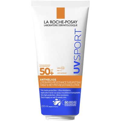 La Roche Posay Anthelios Uvsport Wet Skin loción invisible SPF50+ 200 ml - Publicité La Roche Posay Anthelios Uvsport Wet Skin loción invisible SPF50+ 200 ml - Publicité