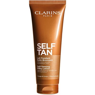 Clarins Leche Autobronceadora rostro y cuerpo 125 ml - Publicité Clarins Leche Autobronceadora rostro y cuerpo 125 ml - Publicité
