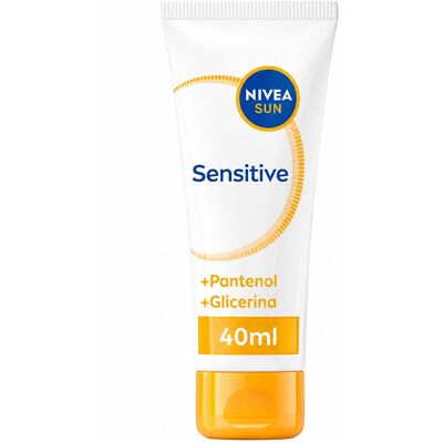 Nivea Sun Sensitive protección facial SPF50+ 40 ml - Publicité Nivea Sun Sensitive protección facial SPF50+ 40 ml - Publicité