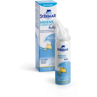 Spray Nasal Bébé Sterimar 50ml - Hygiène Nasale Enfant - Publicité Spray Nasal Bébé Sterimar 50ml - Hygiène Nasale Enfant - Publicité
