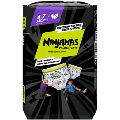 Dodot Ninjamas Pantalons 4-7 Ans 17-30 Kg - Pantalons - Publicité Dodot Ninjamas Pantalons 4-7 Ans 17-30 Kg - Pantalons - Publicité