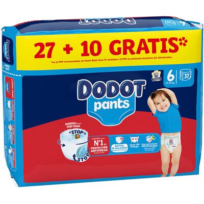 Couches-culottes Dodot Pants taille 6 15 + kg 37 u - Publicité Couches-culottes Dodot Pants taille 6 15 + kg 37 u - Publicité