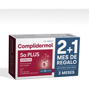 Complidermol 5 Alfa Plus cápsulas para la caída del cabello 180 u - Publicité Complidermol 5 Alfa Plus cápsulas para la caída del cabello 180 u - Publicité