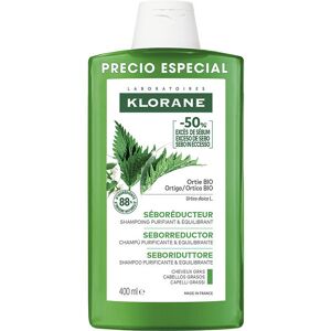 Klorane Shampoing régulateur de sébum A La Ortiga Bio pour cheveux gras 400 ml - Publicité Klorane Shampoing régulateur de sébum A La Ortiga Bio pour cheveux gras 400 ml - Publicité