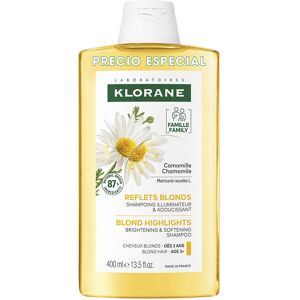 Klorane Shampoing éclaircissant à la camomille pour reflets blonds 400 ml - Publicité Klorane Shampoing éclaircissant à la camomille pour reflets blonds 400 ml - Publicité