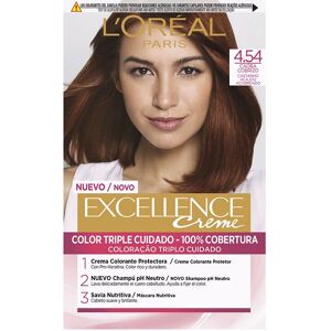 L'Oréal París Excellence Creme tinte #4,54 castaño caoba cobrizo - Publicité L'Oréal París Excellence Creme tinte #4,54 castaño caoba cobrizo - Publicité