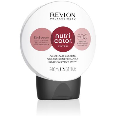 Revlon Nutri Color Filters Masque de Couleur Semi-Permanent Violet Rouge - 240ml - Publicité Revlon Nutri Color Filters Masque de Couleur Semi-Permanent Violet Rouge - 240ml - Publicité