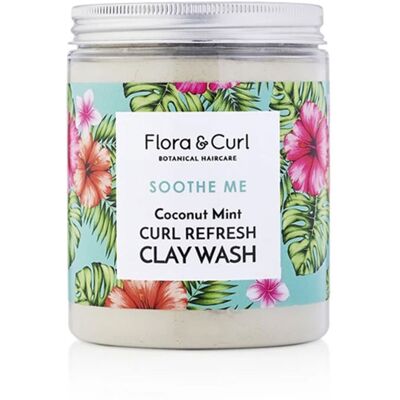 Flora And Curl Soothe Me coconut mint curl refresh clay wash 260 gr - Publicité Flora And Curl Soothe Me coconut mint curl refresh clay wash 260 gr - Publicité